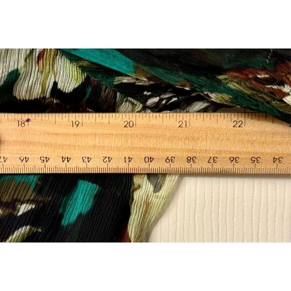 MLM Label 100% Silk Deep V-Neck Long Sleeve Floral Mini Dress Size Small - Picture 10 of 10